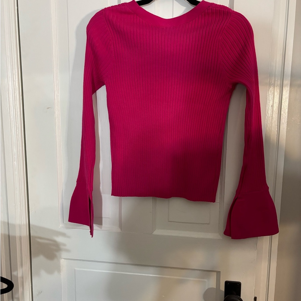 Scoop NYC Pink Women's Cardigan Sweater - Picture 2 of 3